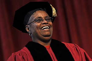 Leola Wilson at Commencement